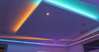 Натяжной потолок с подсветкой Серов, цена от 2091 руб.