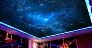 Натяжной потолок звездное небо Серов, цена от 5207 руб.
