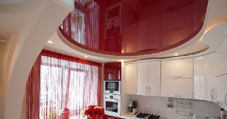 Натяжной потолок на кухню Серов, цена от 6252 руб.